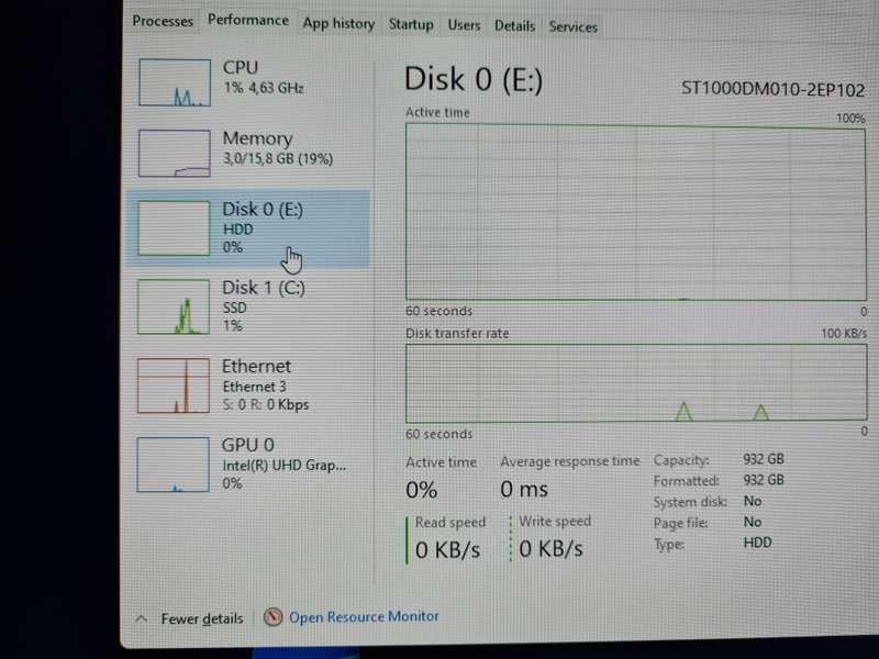 Tower - i7 10th + 16gb ram + 128gn ssd + 1tb hdd