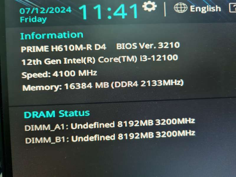 i3 12th gen incomplete gaming build