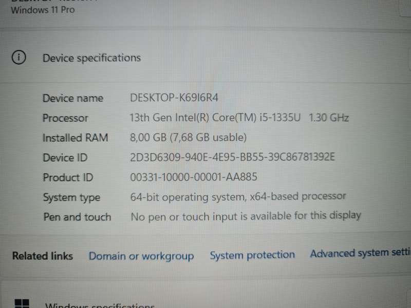 Lenovo Thinkpad L15 Gen 4 | 13th GEN i5, 8GB RAM, 512GB SSD, FHD