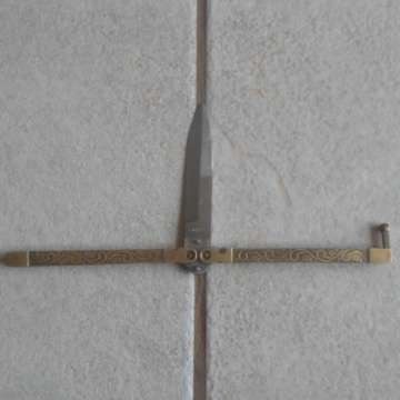 Butterfly Knife With Brass Handle