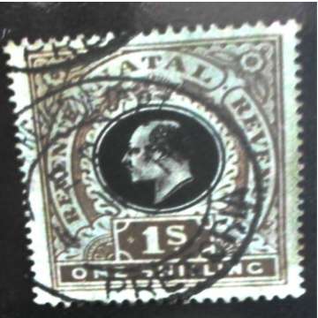 Natal 1 Shilling Stamp - Used