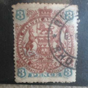 British South Africa 3 Pence Stamp - Used