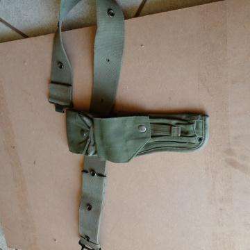 Border War Period Officers Side On Pouch And Web Belt