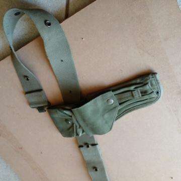 Border War Period Officers Side On Pouch And Web Belt