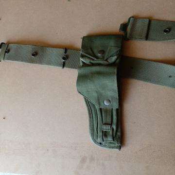 Border War Period Officers Side On Pouch And Web Belt