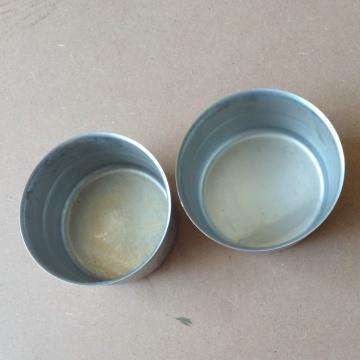 Border War Period Pair Of Poeding Bowls For Varkpan With Military Markings
