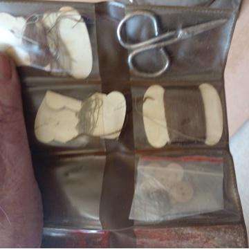 Bush War Period Water Proof Tioletry Bag-Soap Dish And House Wife Kit