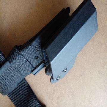 Tectical Holster With Two Magazine Pouches - See Photo's