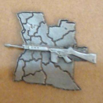 FN Rifle With Map Of Angola