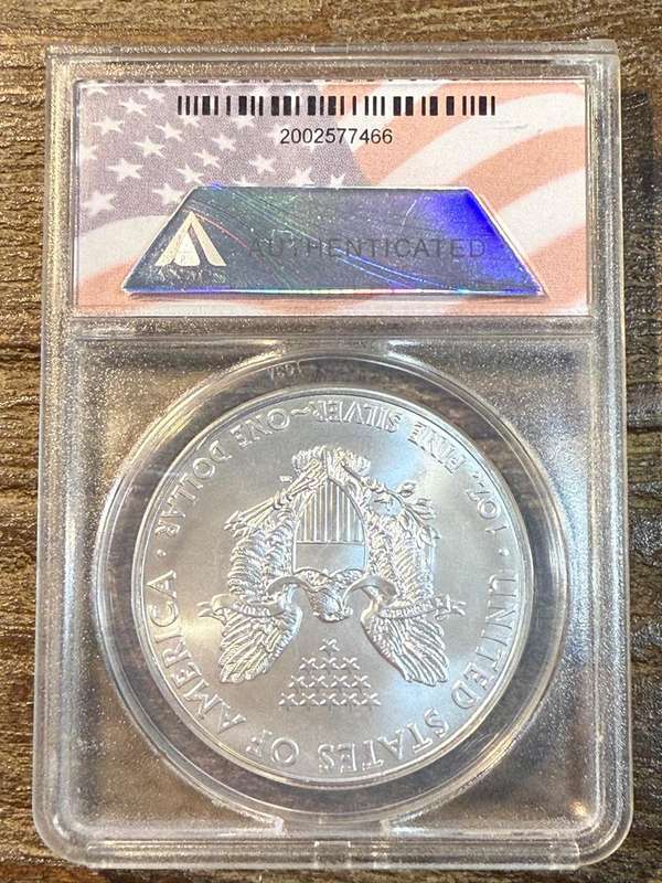 2011 Silver Eagle  - 25th Anniversary Initial Release *** Silver $1 *** ANACS MS70
