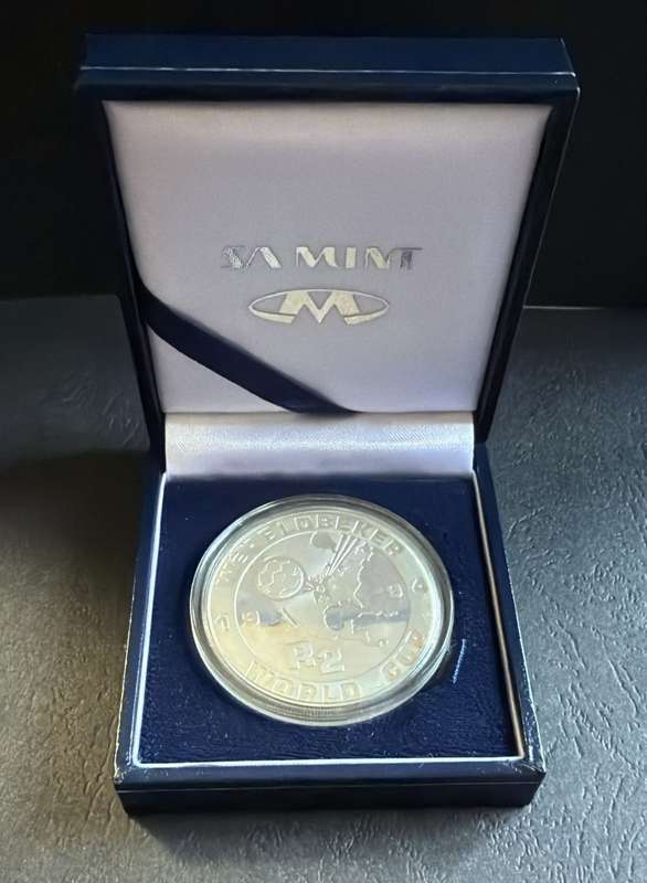 SILVER 1 OUNCE - 1994 Silver Proof R2 Soccer World Cup - Mintage 3210