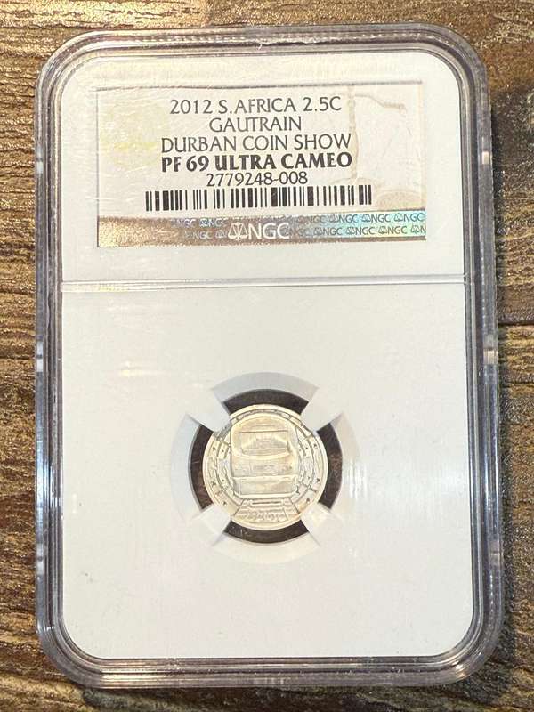 2012 Gautrain 2.5C - Durban Coin Show *** PF69 Ultra Cameo