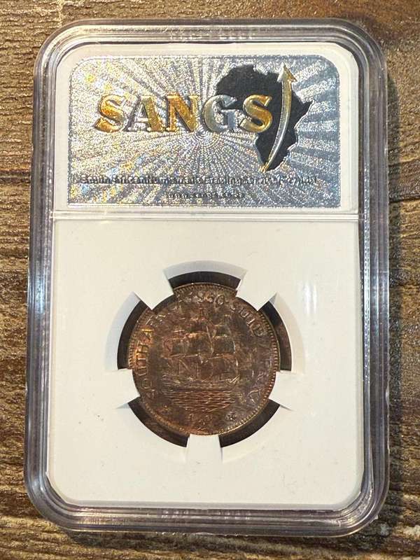 1950 *** 1/2P *** MS65 RB *** beautiful toning
