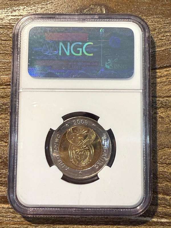 Mandela 90th Birthday R5 - NGC graded *** MS66