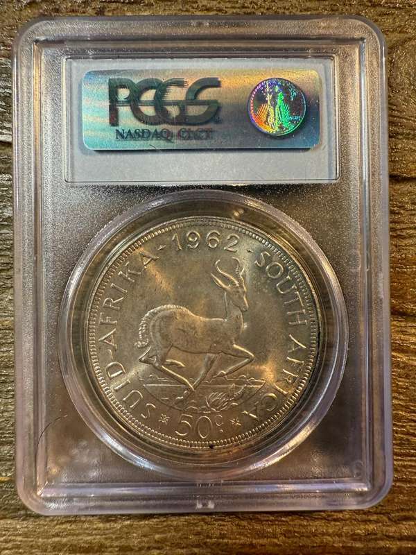 1962 - the elusive 50c * PCGS graded MS64 *