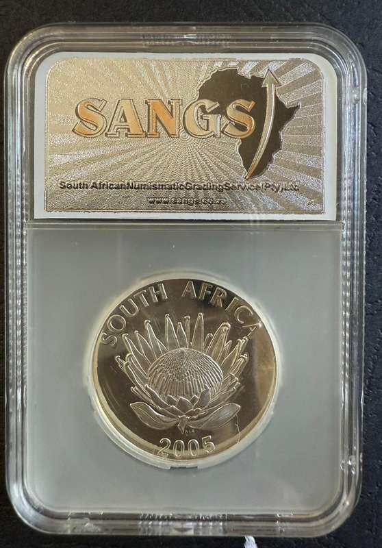 2005 SCARCE Albert Luthuli UNC Silver R1 *** mintage of only 256 *** MS68 top coin!