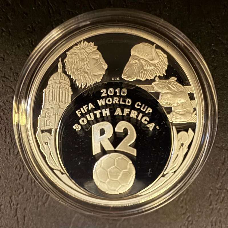 Silver R2 Crown Prestige Set - FIFA 2006-2010 - 5 Coins in Wooden Box with COA