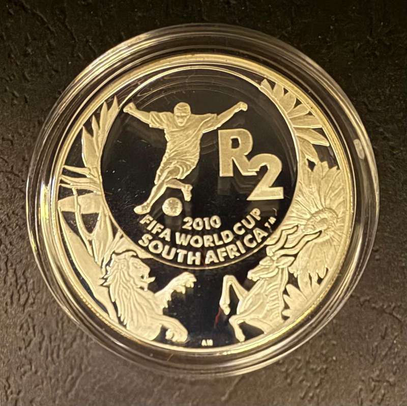 Silver R2 Crown Prestige Set - FIFA 2006-2010 - 5 Coins in Wooden Box with COA