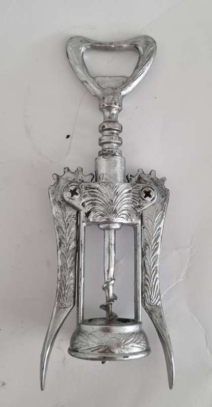1930s silver coloured Italian corkscrew