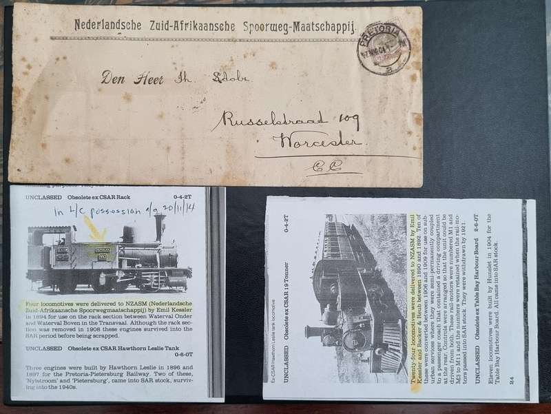 Nederlandsche Zuid-Afrikaansche Spoorweg-Maatschappij cover for sale