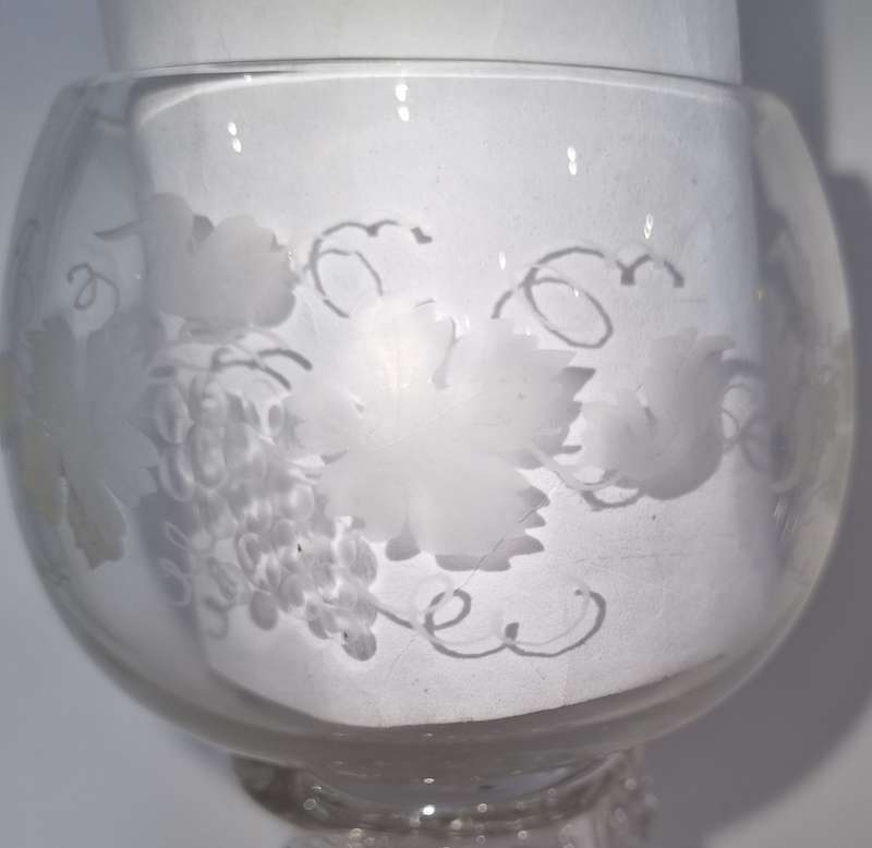 Pair of late 18th century German hock glasses.