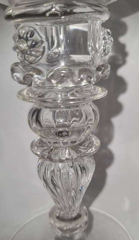 Pair of late 18th century German hock glasses.