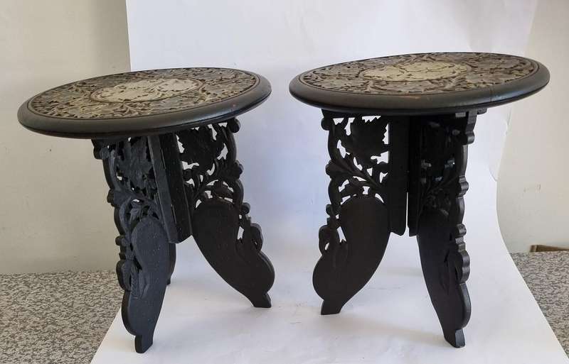 Pair of small tables / stands