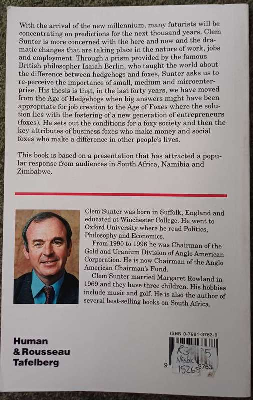 2 Clem Sunter books - Pretoria will provide & What about the next 24 hourd