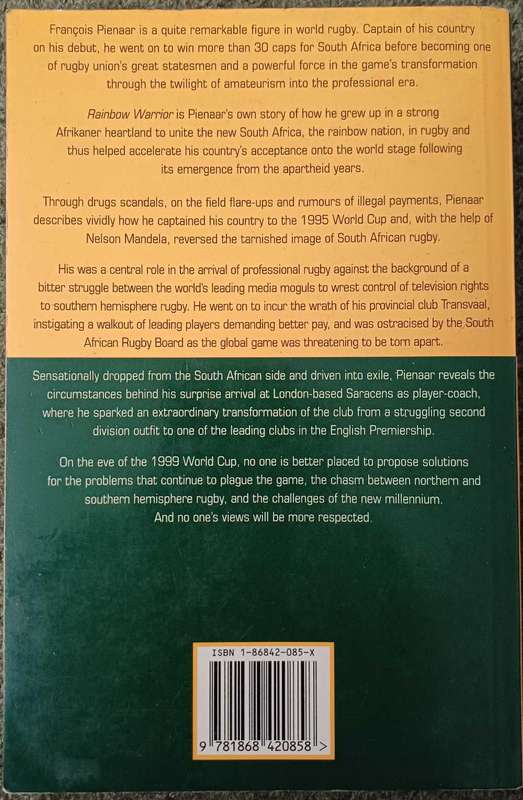 Rainbow warrior - Francois Pienaar
