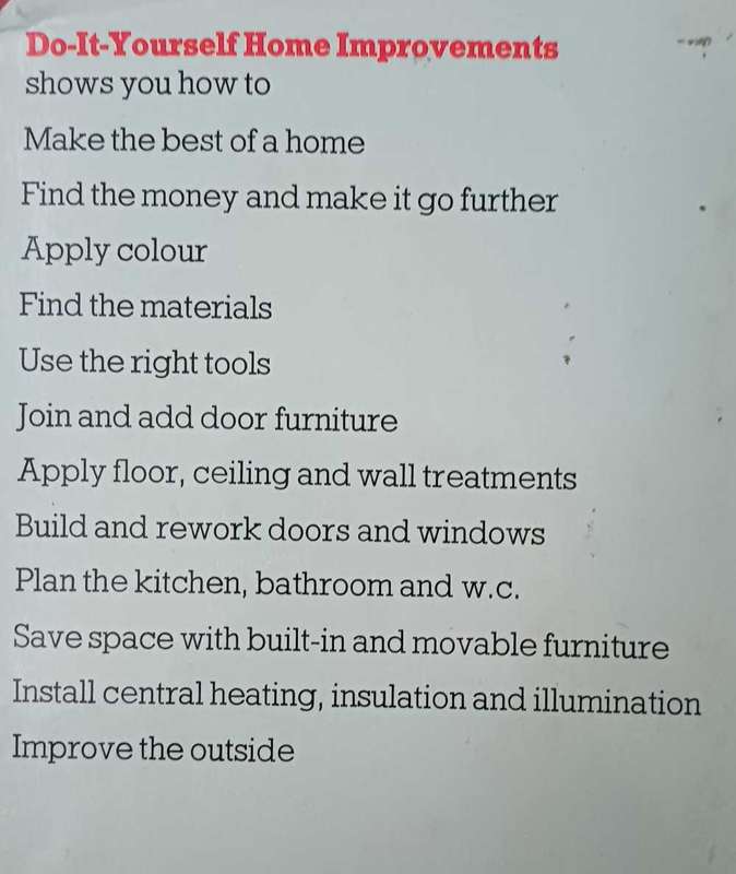 Do-it-yourself home improvements