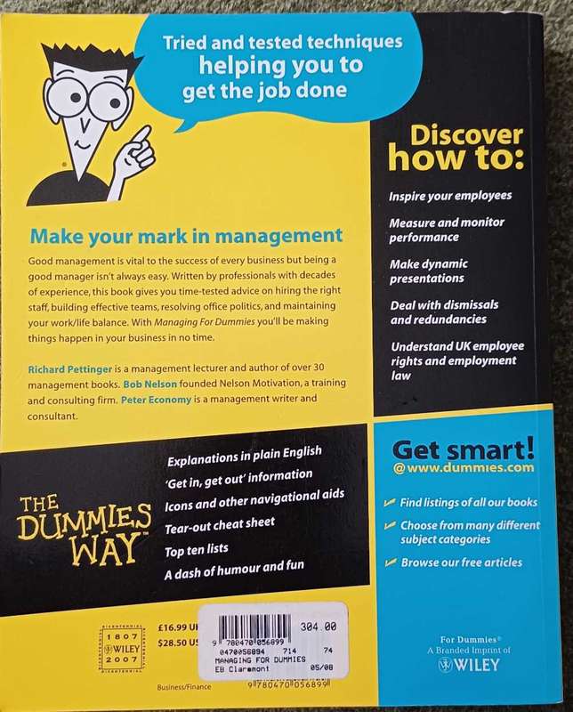 Managing for Dummies