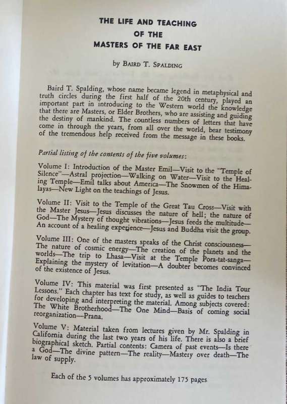Life and teaching of the Masters of the Far East