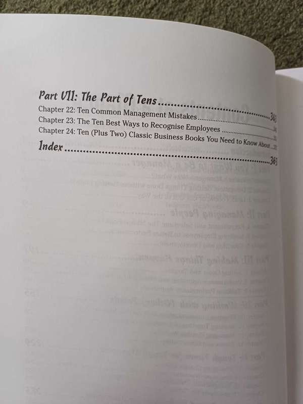 Managing for Dummies