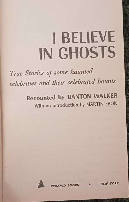 I Believe in Ghosts