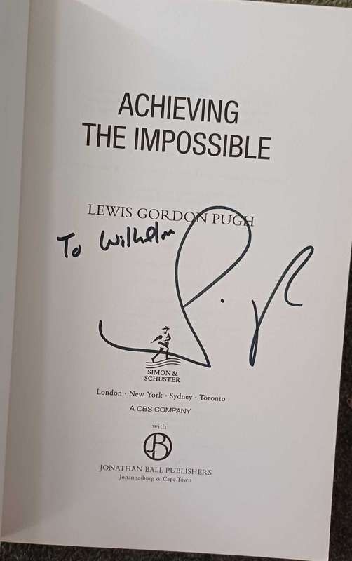 Signed copy of Achieving The Impossible
