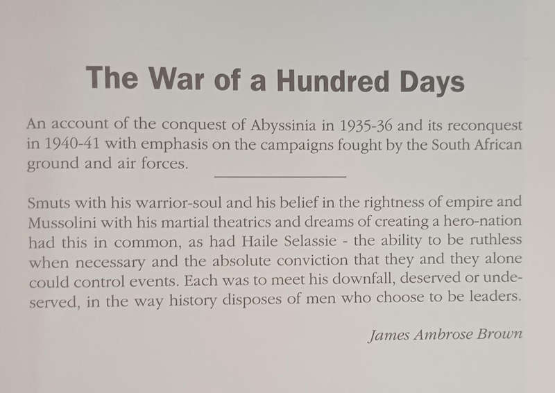 The war of a hundred days - Springboks in Somalia and Abyssinia 1940 - 41
