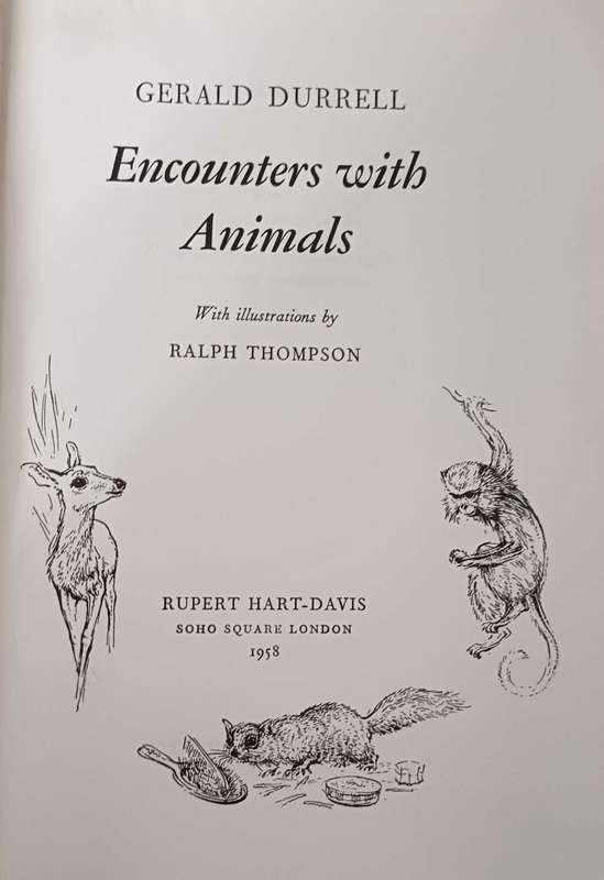 Encounters with animals- Gerald Durrell