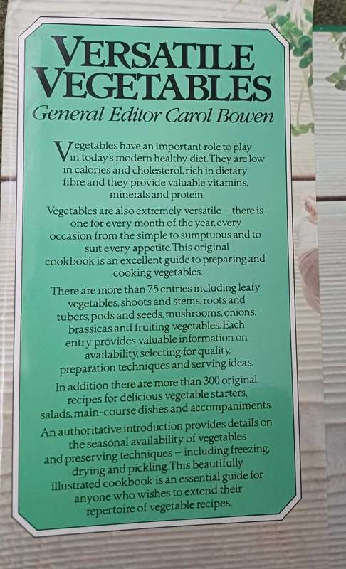 Versatile Vegetables- Carol Bowen