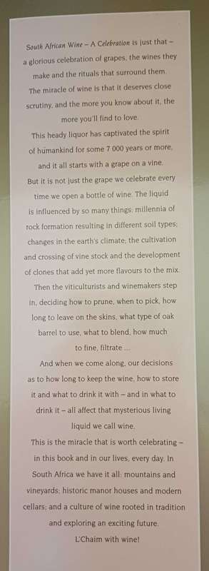 South African Wine - A celebration