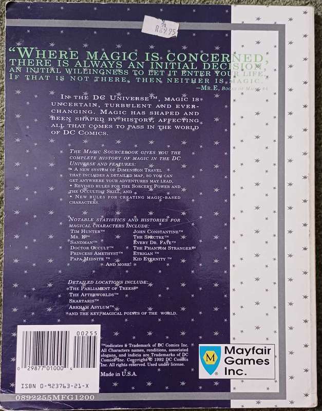 MAGIC ( D C Heroes Role playing game)