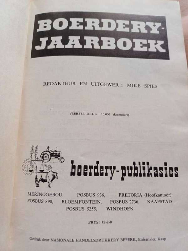 Boerdery Jaarboek 1959 - 1960