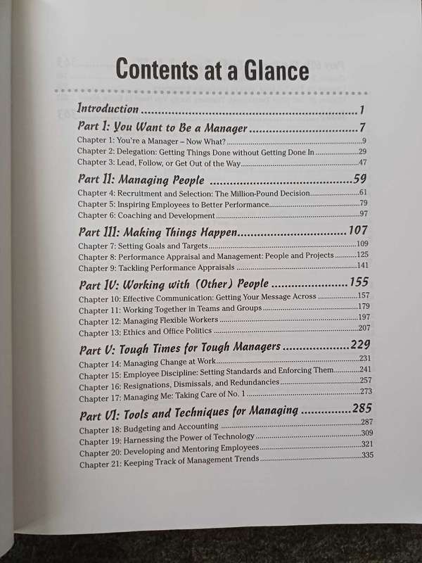 Managing for Dummies