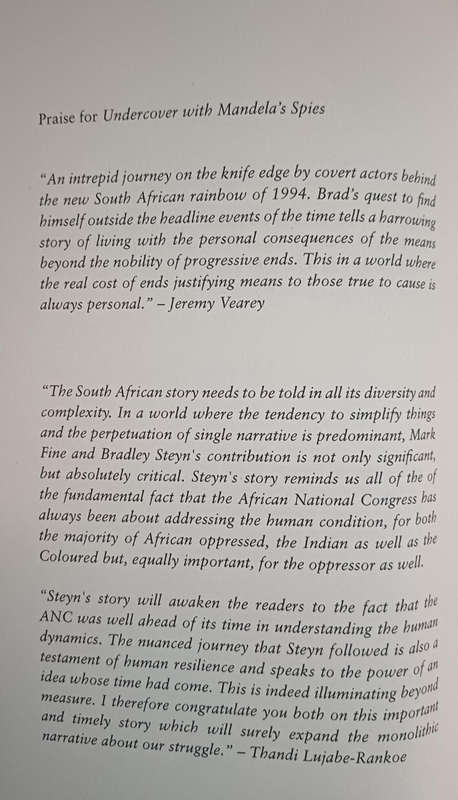 Undercover With Mandela's Spies