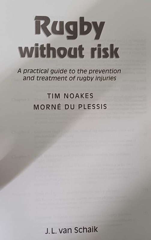 Rugby without risk - Tim Noaks & Morne du Plessis