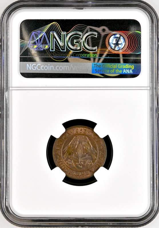 S. Africa: 1953 QEII 1/4 Penny (Farthing) NGC Certified MS64BN