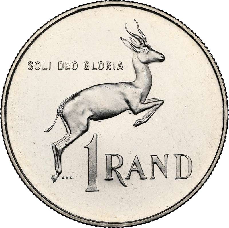 S. Africa: 1965 Afrikaans Silver R1 NGC Certified PF66
