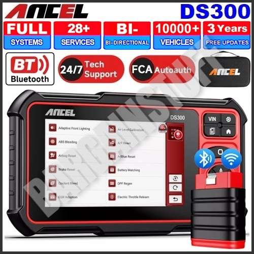 Ancel DS300 Full System Car Diagnostic Tool with 28+ Special Functions & 3 Years Free Updates