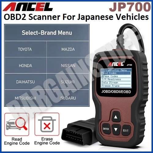 Ancel JP700 OBD2 Automotive Scanner Code Reader for Japanese Vehicles