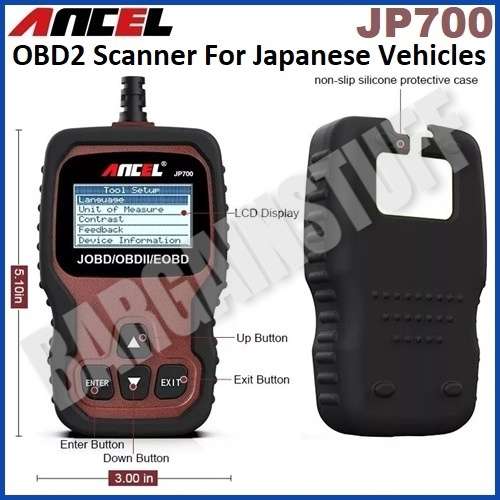 Ancel JP700 OBD2 Automotive Scanner Code Reader for Japanese Vehicles