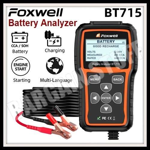 Foxwell BT715 Plus Battery Analyzer 12V & 24V Support Multi-Language